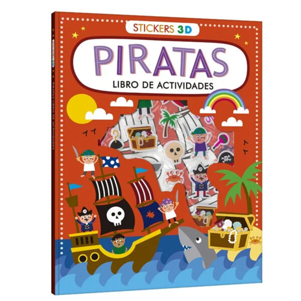 Piratas Libro de Actividades - Stickers 3D